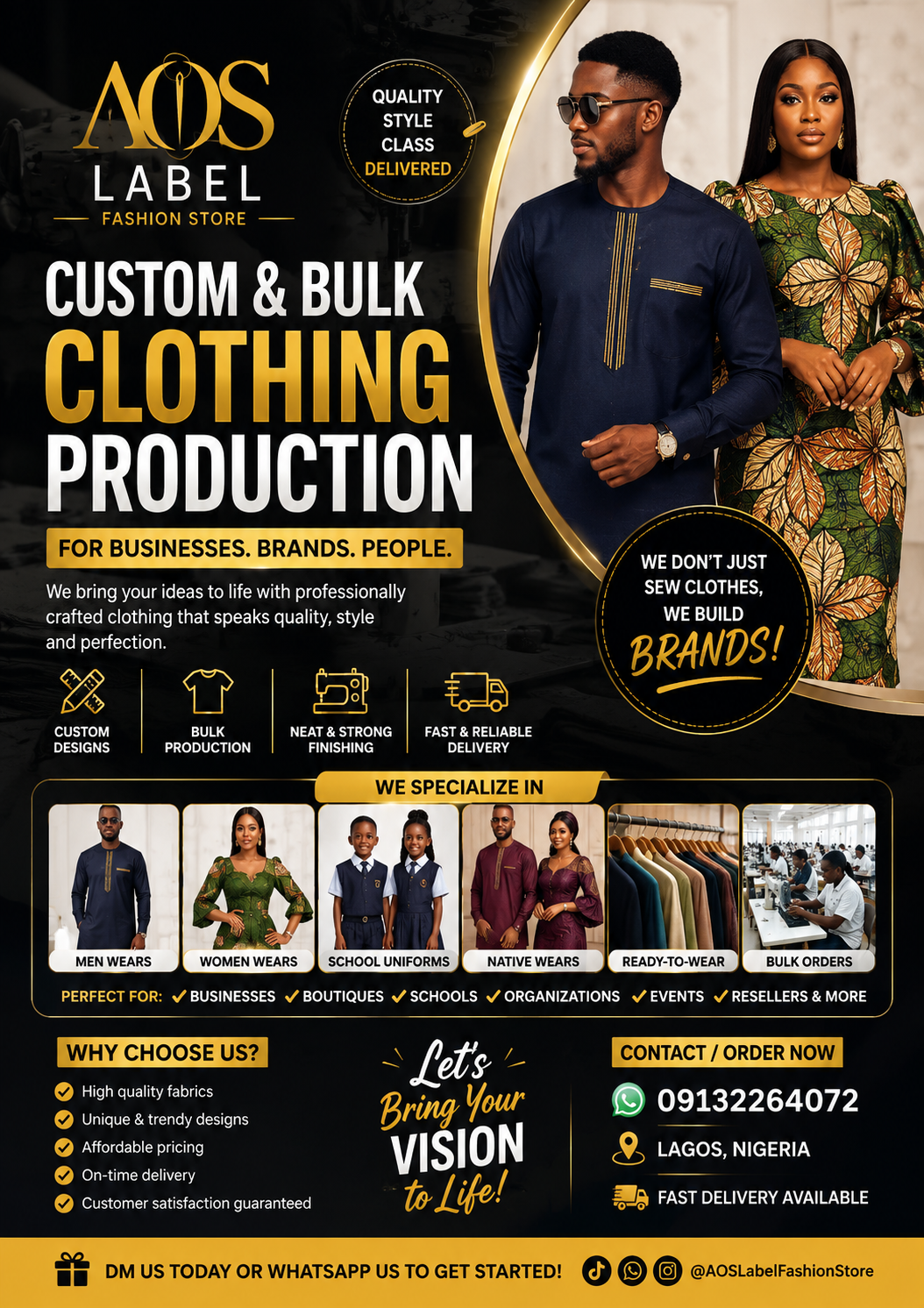 AOS Label — custom wear, ready to wear, bulk orders